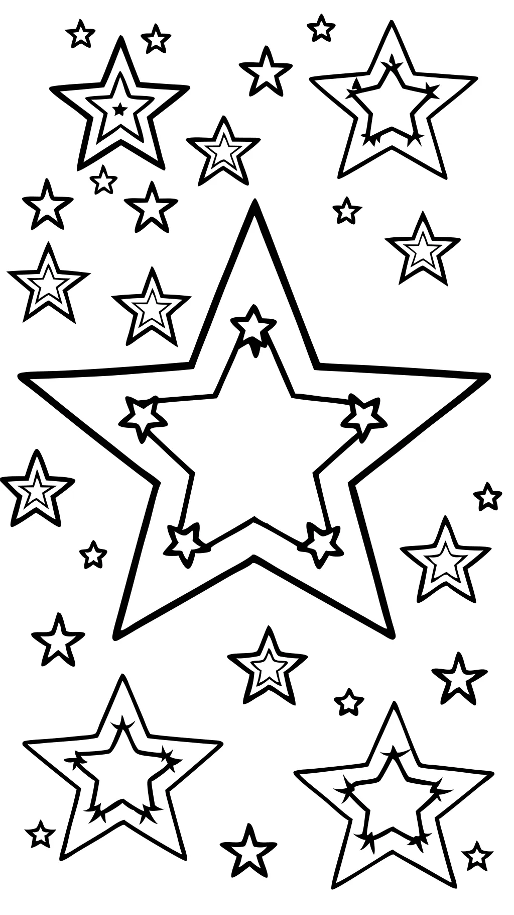 printable star coloring pages